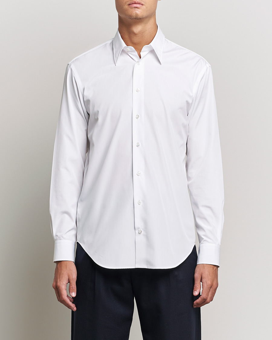 Herre | Quiet Luxury | Giorgio Armani | Slim Fit Dress Shirt White