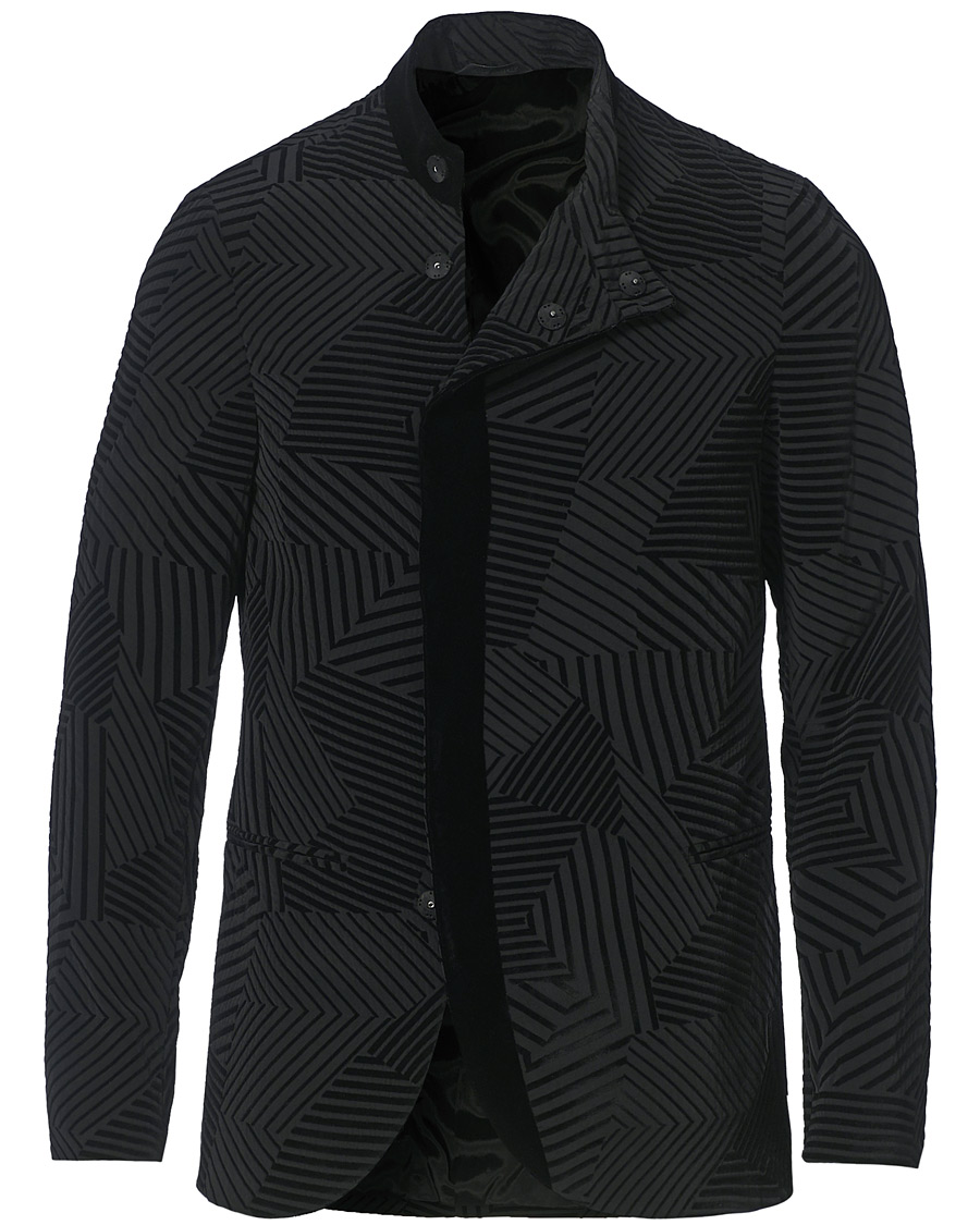Herre | Blazere & jakker | Giorgio Armani | Geometric Velvet Jacket Black