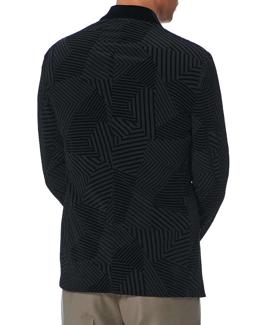 Herre | Blazere & jakker | Giorgio Armani | Geometric Velvet Jacket Black