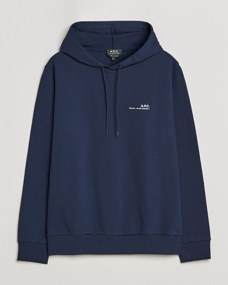 Herre | Trøjer | A.P.C. | Item Hoodie Navy