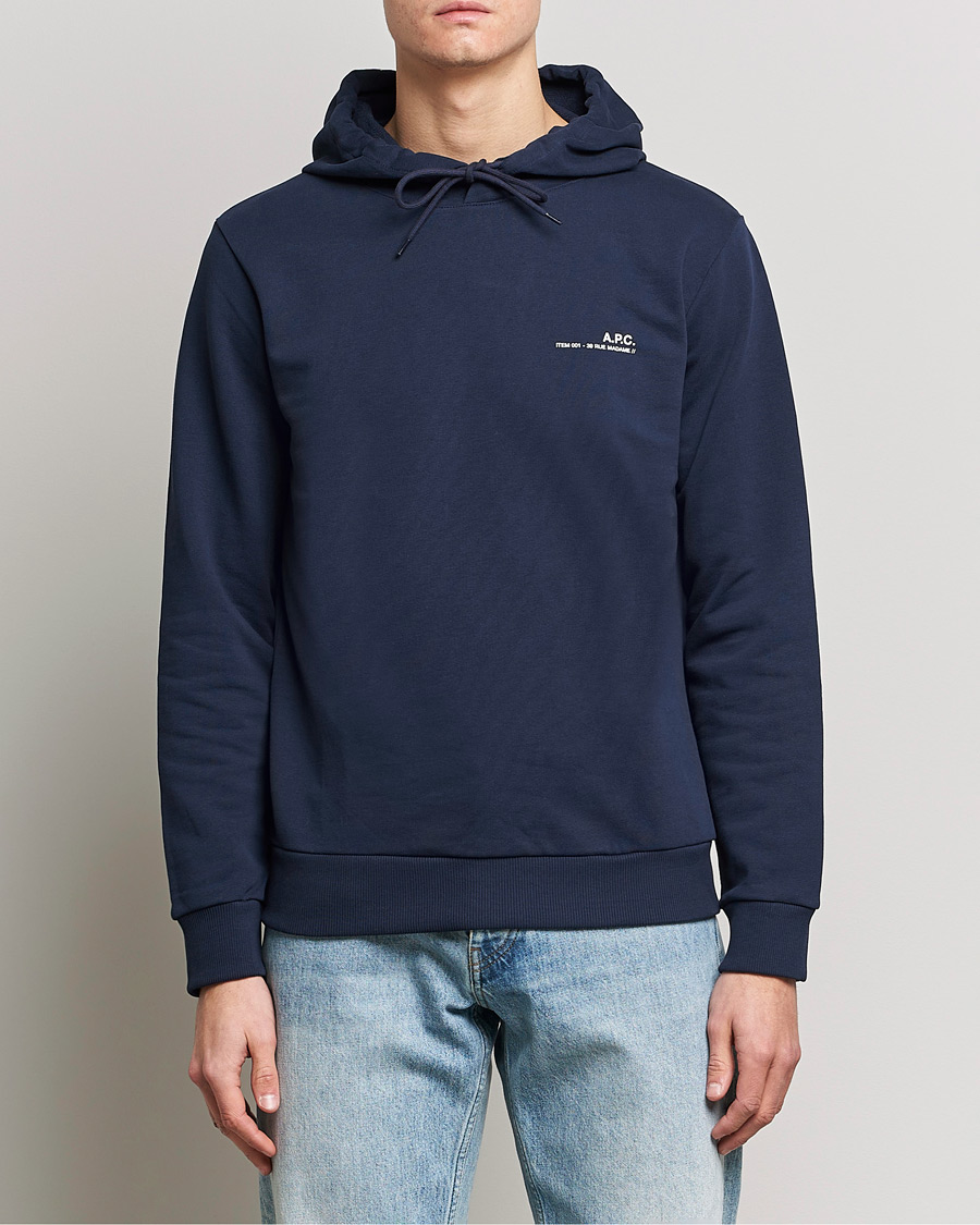 Herre | Trøjer | A.P.C. | Item Hoodie Navy