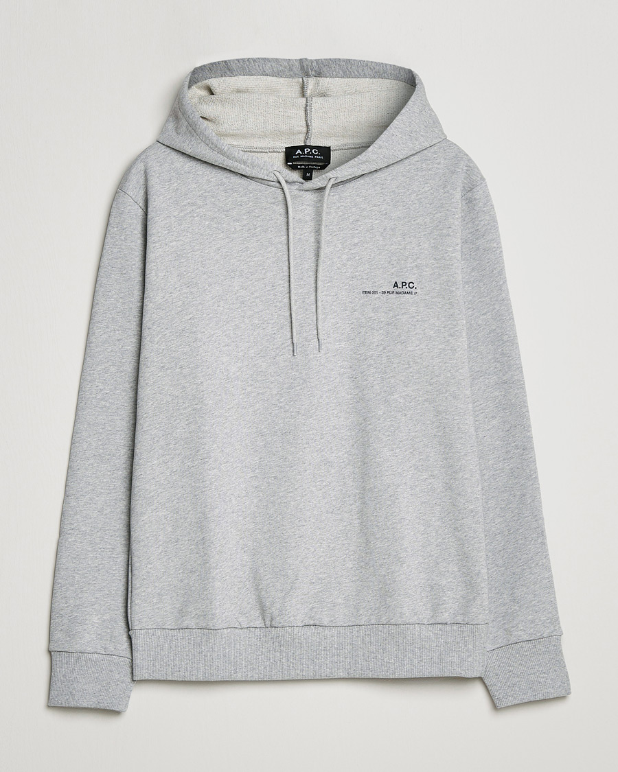 Herre | Trøjer | A.P.C. | Item Hoodie Heather Grey