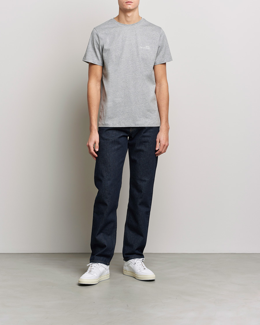 Herre | T-Shirts | A.P.C. | Item Short Sleeve T-Shirt Heather Grey