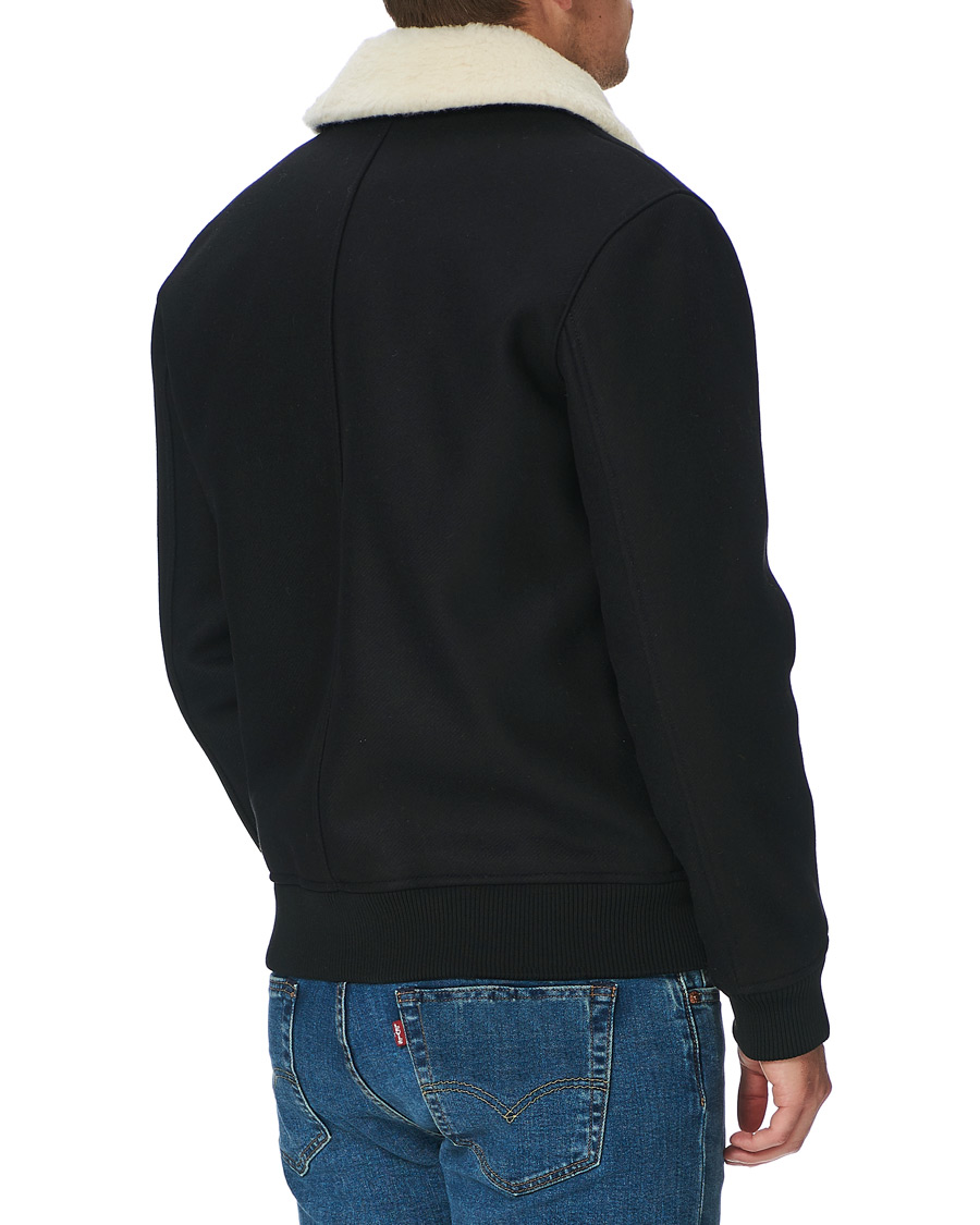 Herre | Jakker | A.P.C. | Ben Shearling Bomber Jacket Black