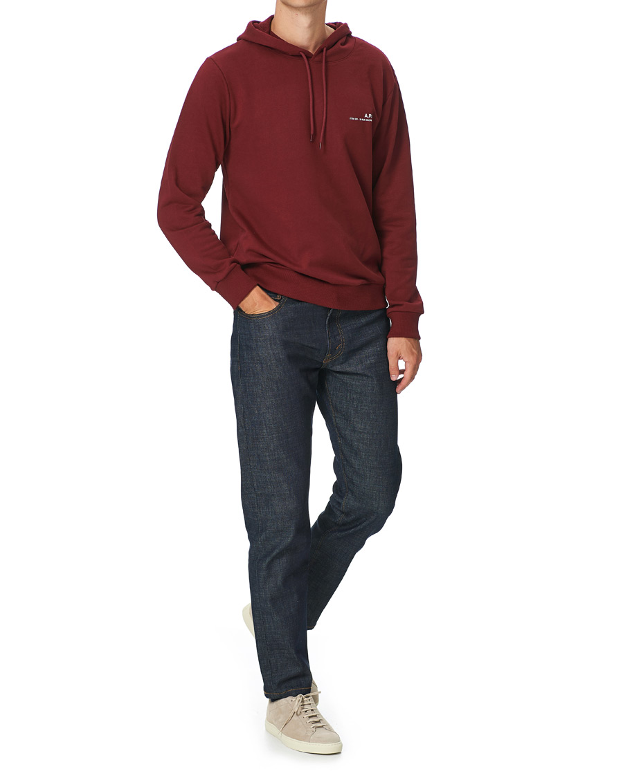 Herre | Trøjer | A.P.C. | Item Hoodie Burgundy