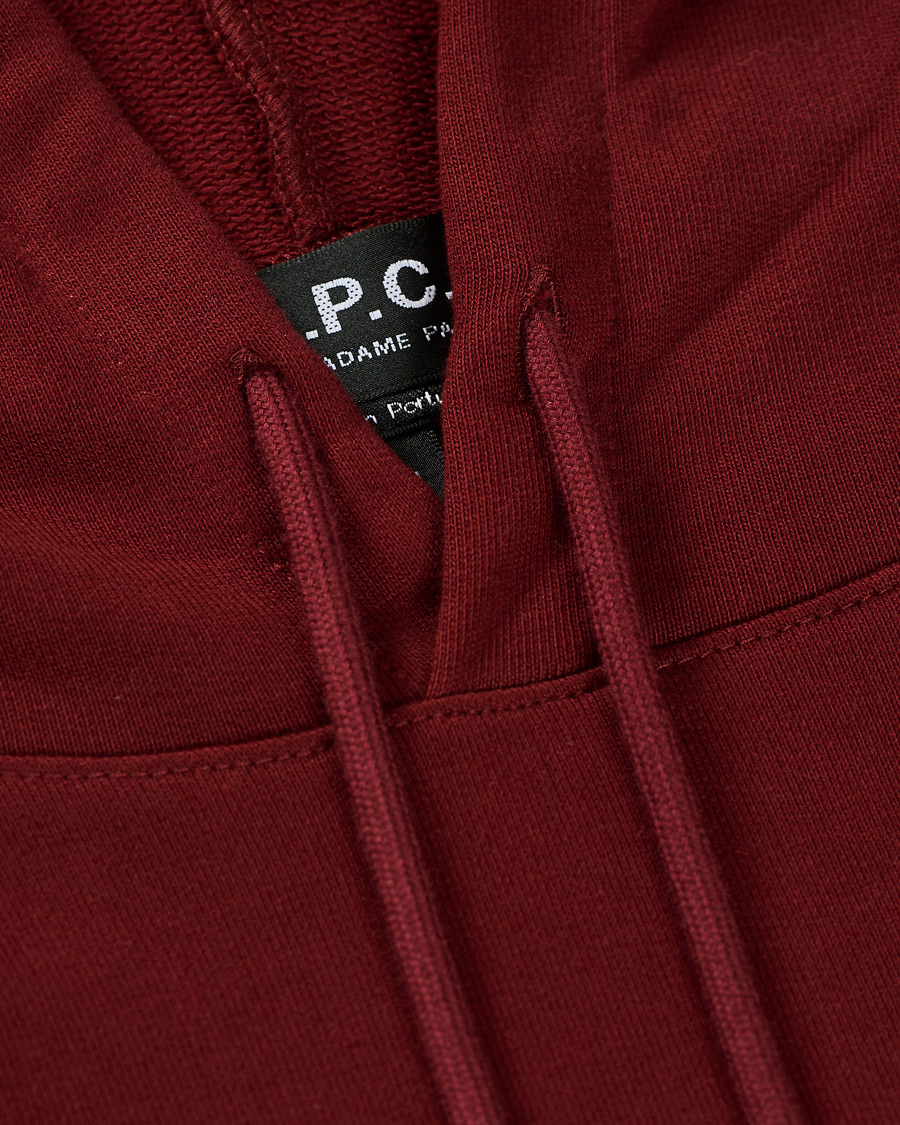 Herre | Trøjer | A.P.C. | Item Hoodie Burgundy