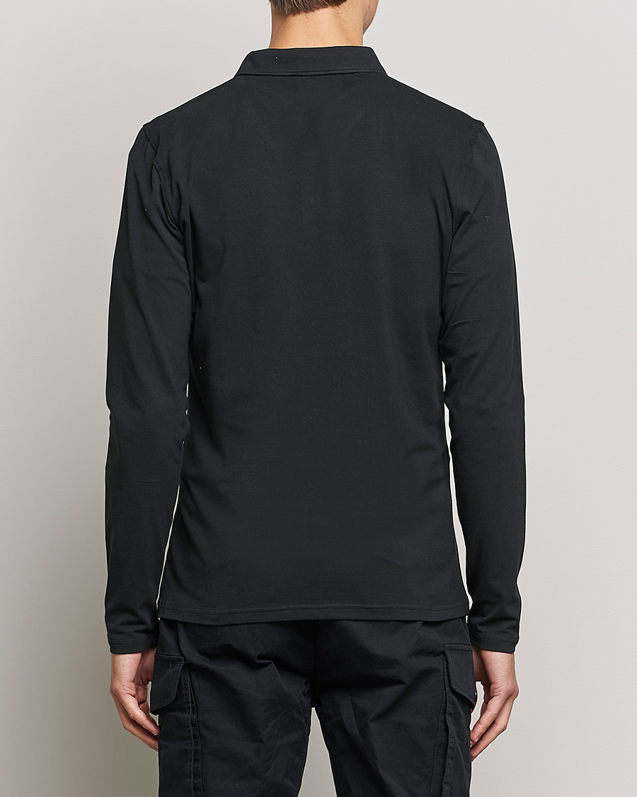 Herre | Trøjer | Bread & Boxers | Long Sleeve Jersey Polo Black