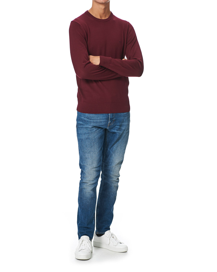 Herre | Trøjer | Calvin Klein | Superior Wool Crew Neck Sweater Tawny Port