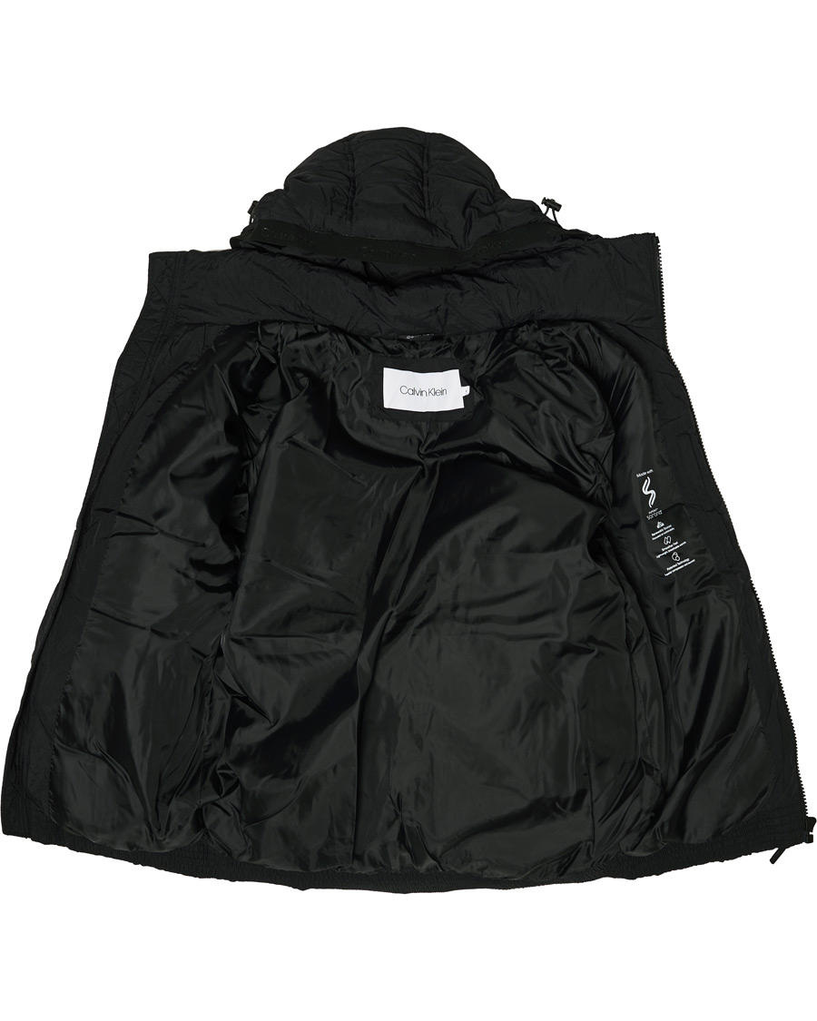 Herre | Jakker | Calvin Klein | Crinkle Nylon Puffer Jacket Black