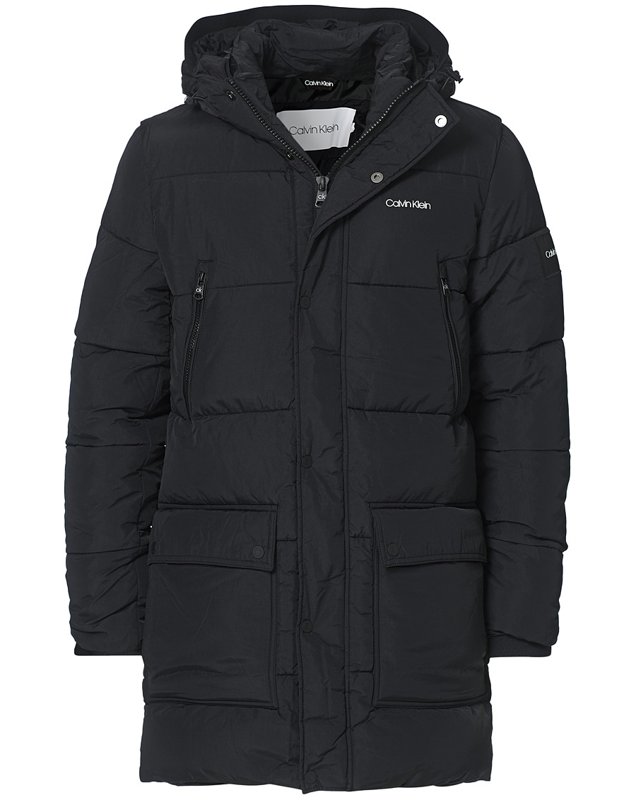 Herre | Jakker | Calvin Klein | Crinkle Nylon Puffer Parka Black