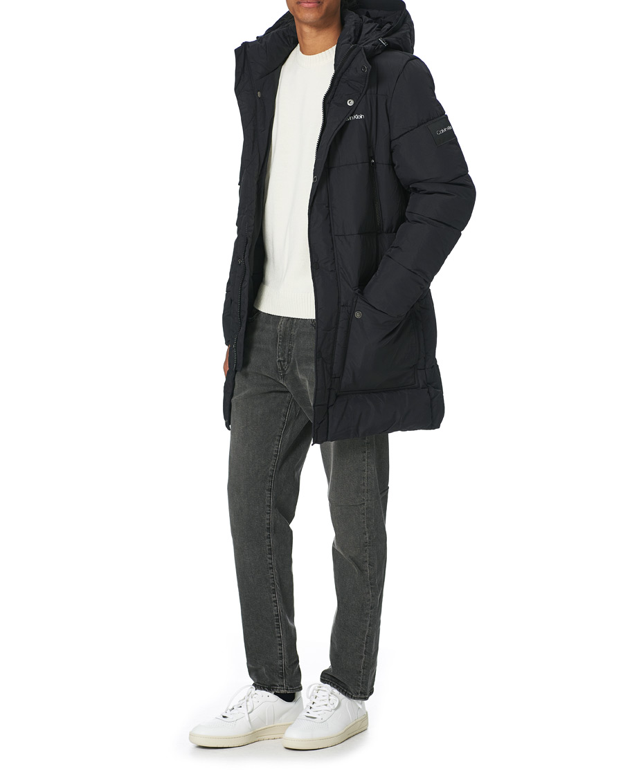 Herre | Jakker | Calvin Klein | Crinkle Nylon Puffer Parka Black