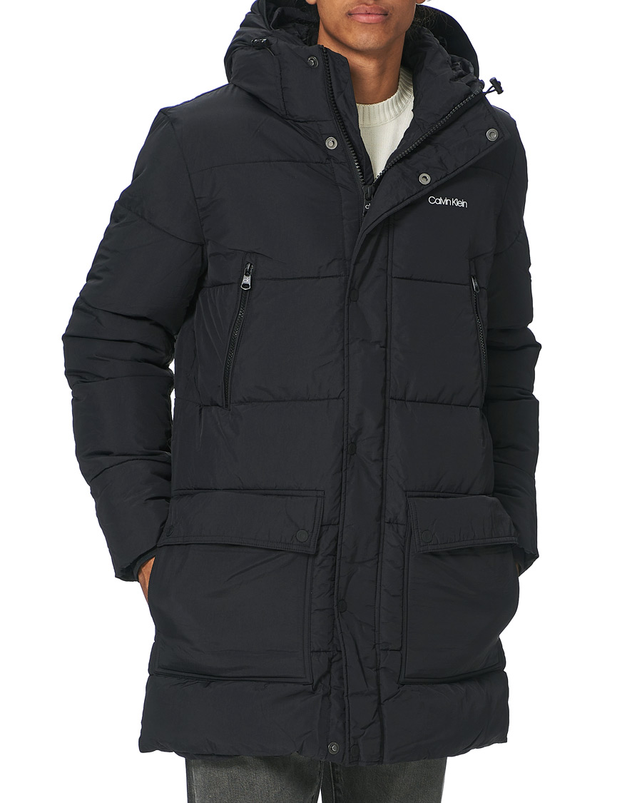 Herre | Jakker | Calvin Klein | Crinkle Nylon Puffer Parka Black