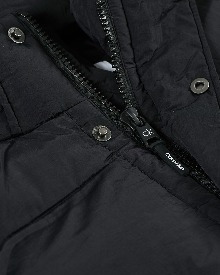 Herre | Jakker | Calvin Klein | Crinkle Nylon Puffer Parka Black