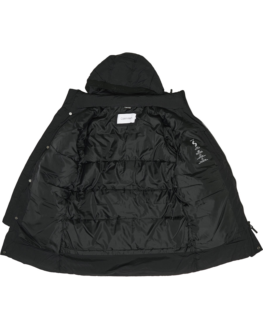 Herre | Jakker | Calvin Klein | Crinkle Nylon Puffer Parka Black