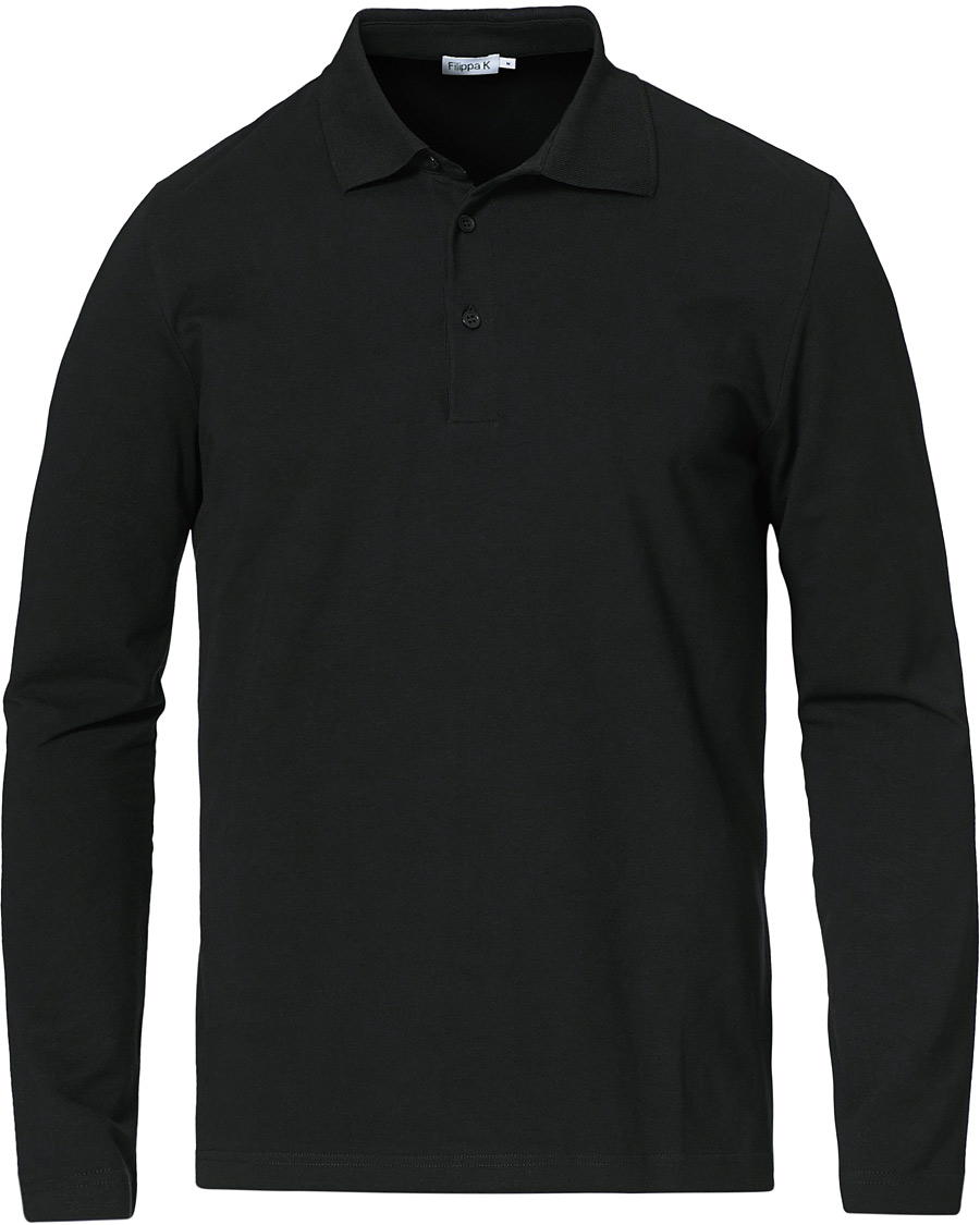 Herre | Trøjer | Filippa K | Luke Lycra Poloshirt Black