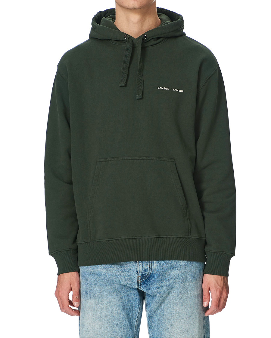 Herre | Trøjer | Samsøe Samsøe | Samsøe & Samsøe Norsbro Hoodie Kambu Green