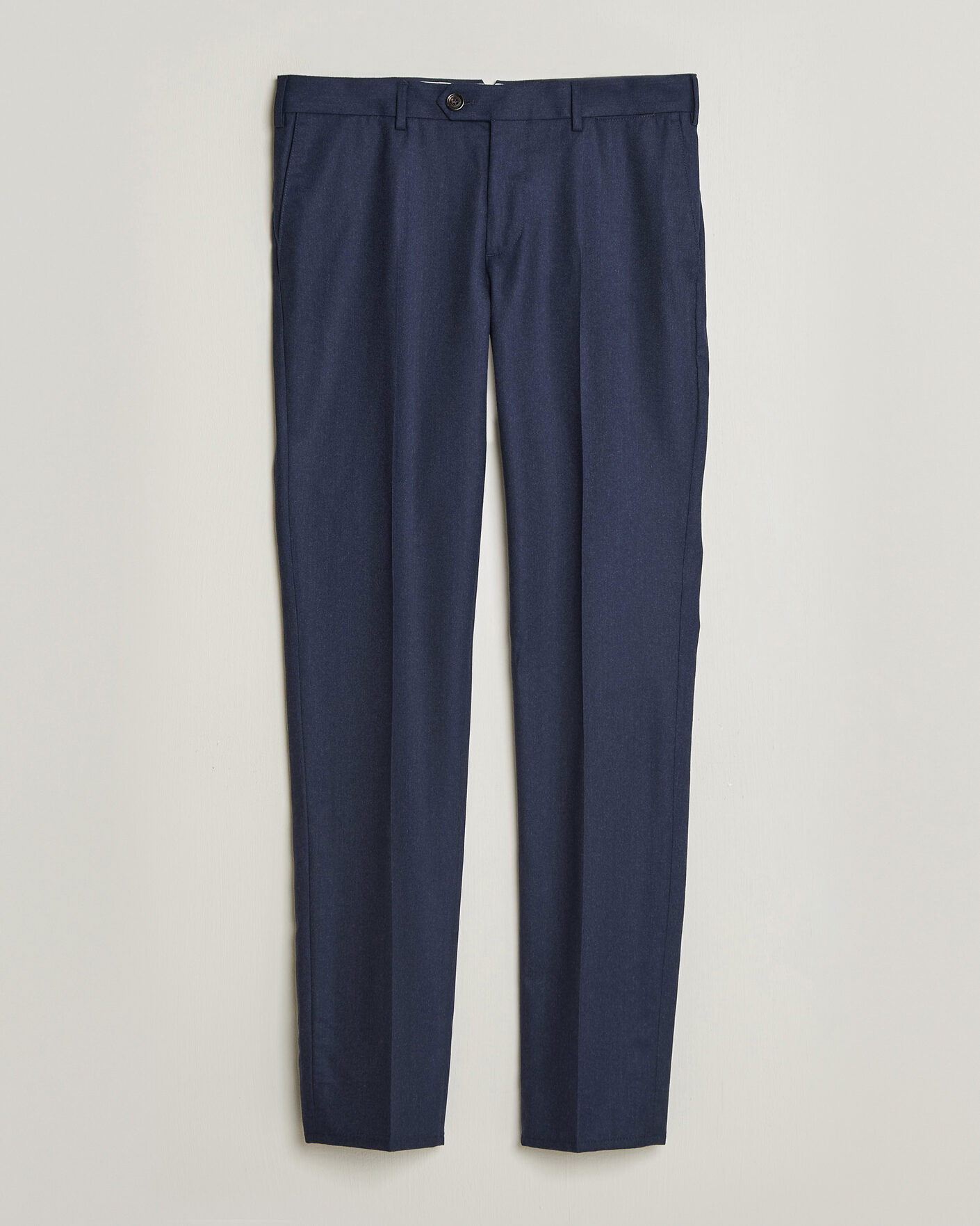 Herre |  | Brunello Cucinelli | Slim Fit Flannel Trousers Navy