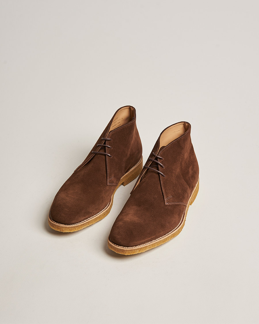 Herre | Afdelinger | Loake 1880 | Rivington Suede Crepe Sole Chukka Brown