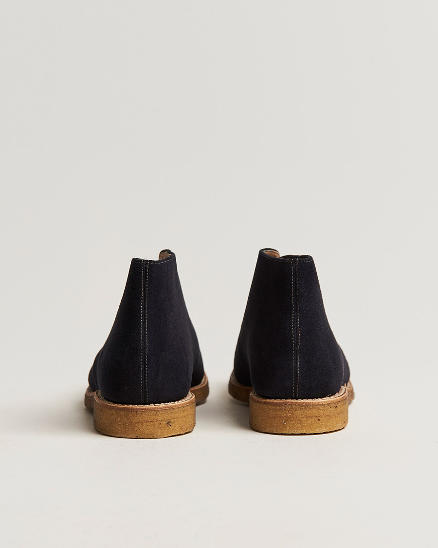 Herre | Loake 1880 Rivington Suede Crepe Sole Chukka Navy | Loake 1880 | Rivington Suede Crepe Sole Chukka Navy