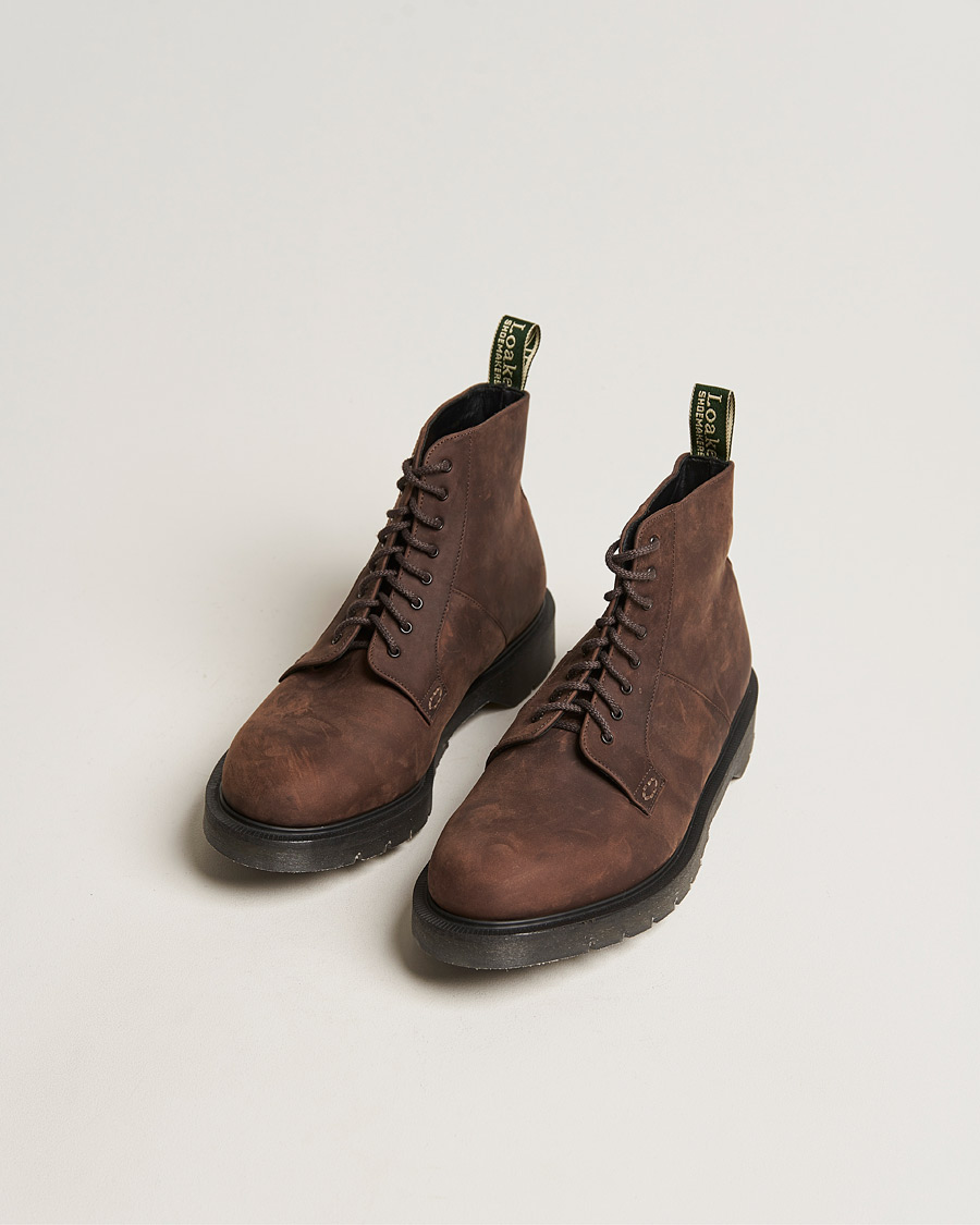 Herre | Snørestøvler | Loake Shoemakers | Niro Heat Sealed Laced Boot Brown Nubuck