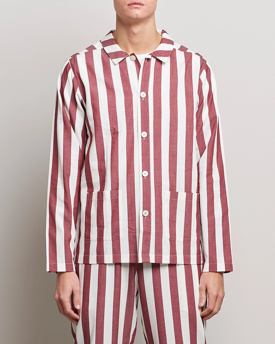 Herre | Loungewear-afdelingen | Nufferton | Uno Striped Pyjama Set Red/White