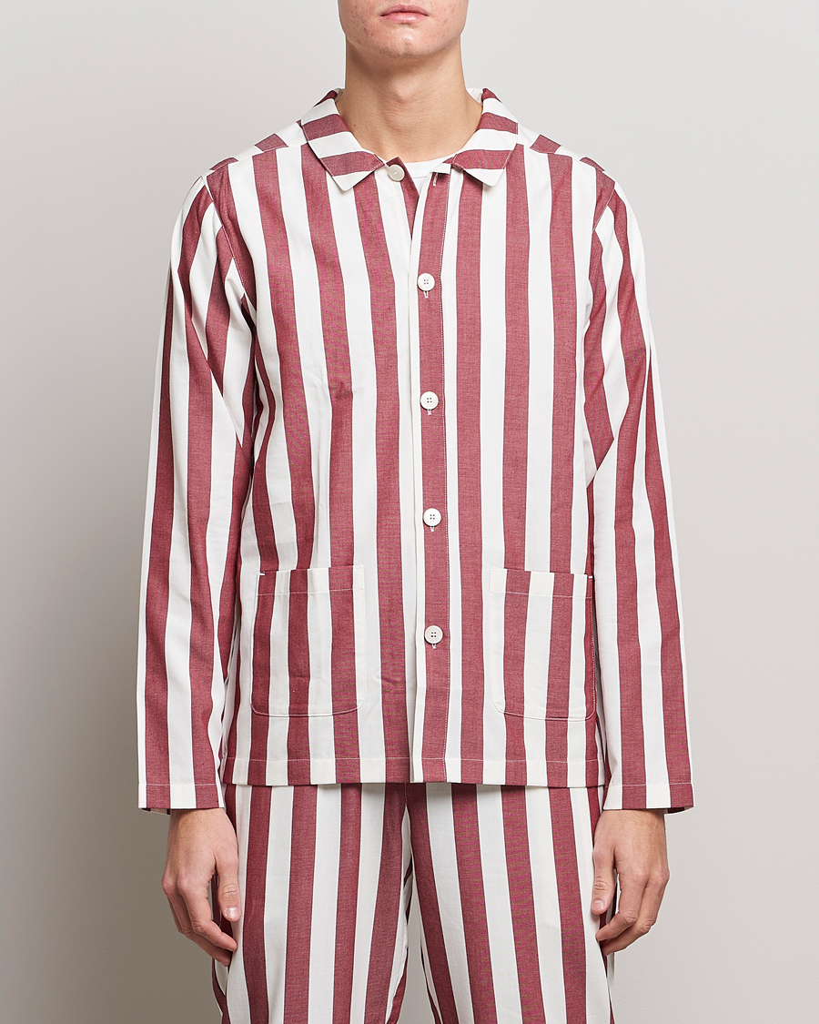 Herre | Pyjamas & Morgenkåber | Nufferton | Uno Striped Pyjama Set Red/White