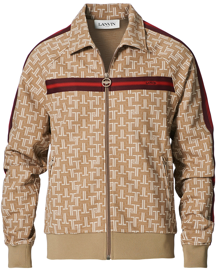 Herre | Trøjer | Lanvin | Monogram Track Sweater Tan