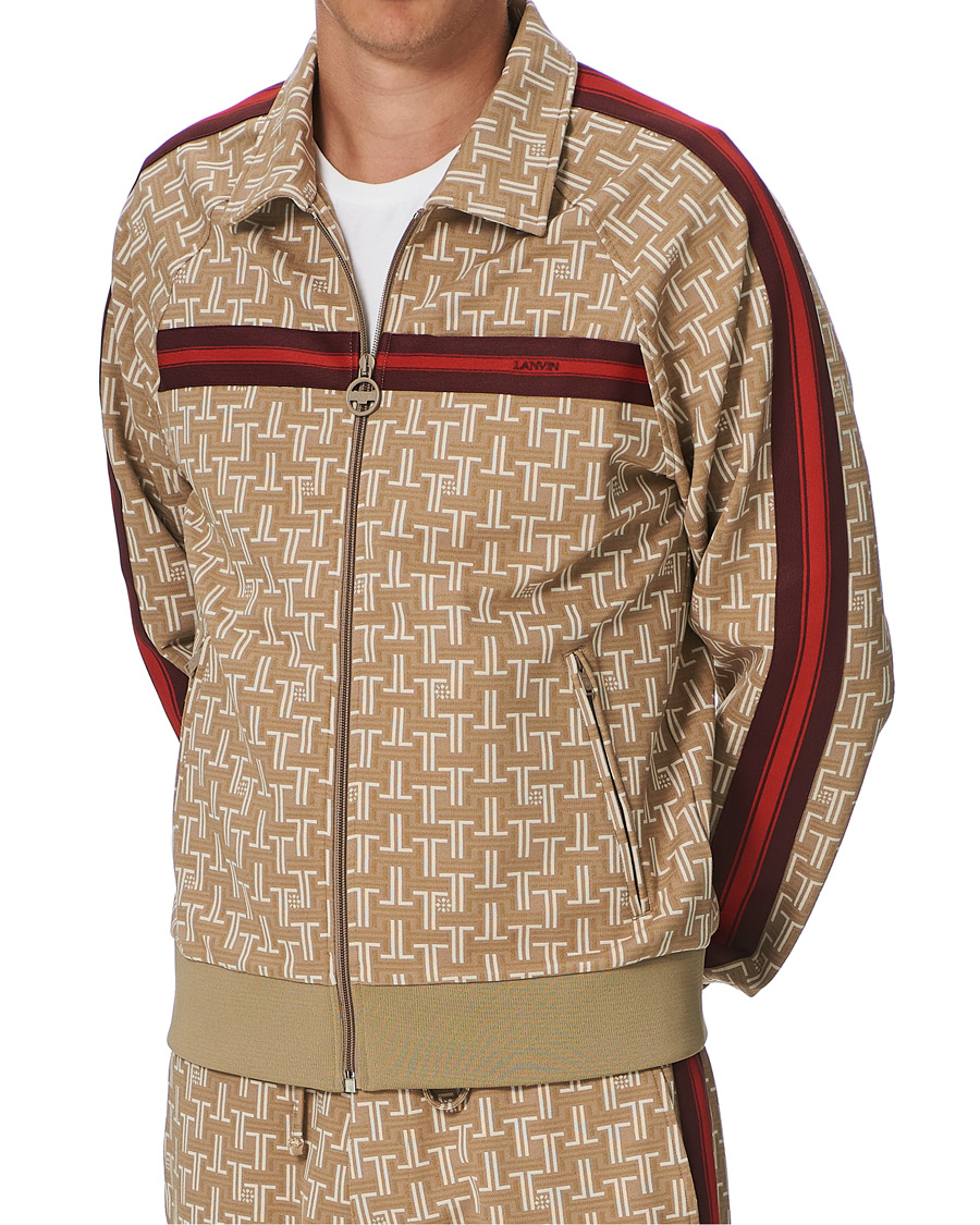 Herre | Trøjer | Lanvin | Monogram Track Sweater Tan