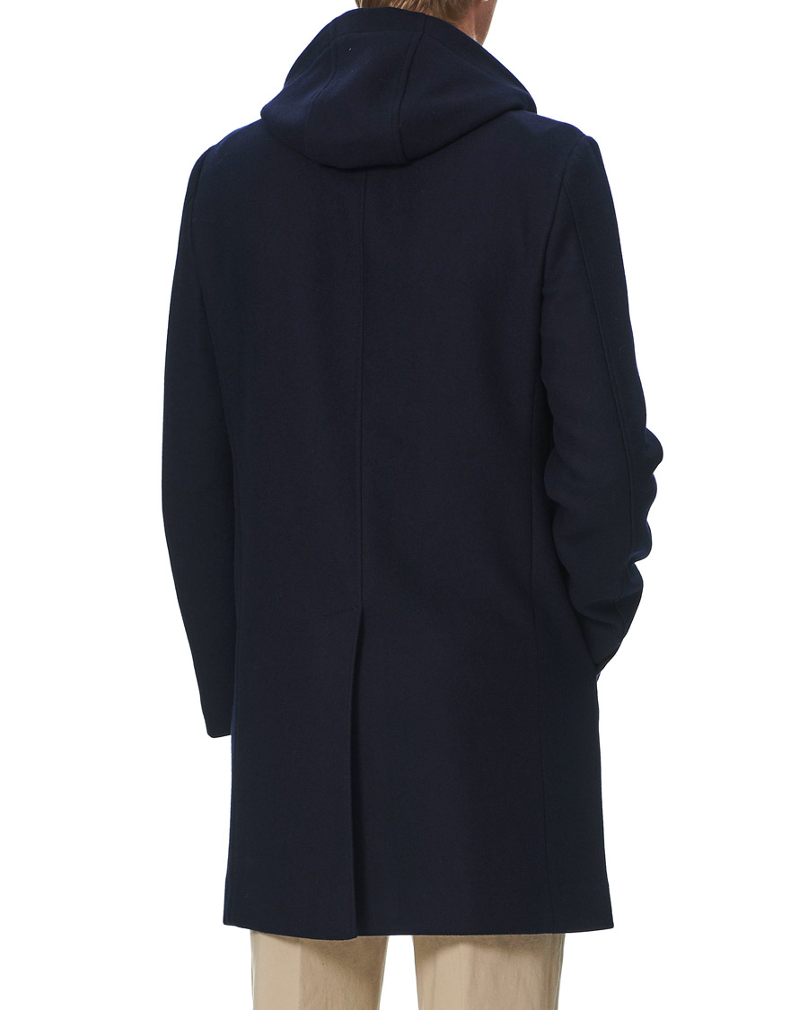 Herre | Jakker | Canali | Soft Wool Duffelcoat Navy