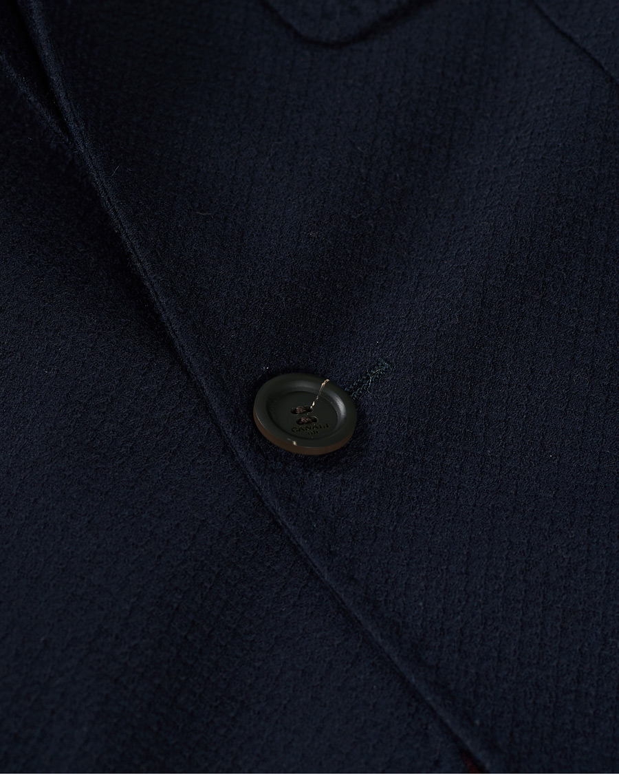 Herre | Blazere & jakker | Canali | Structured Wool Jersey Blazer Navy