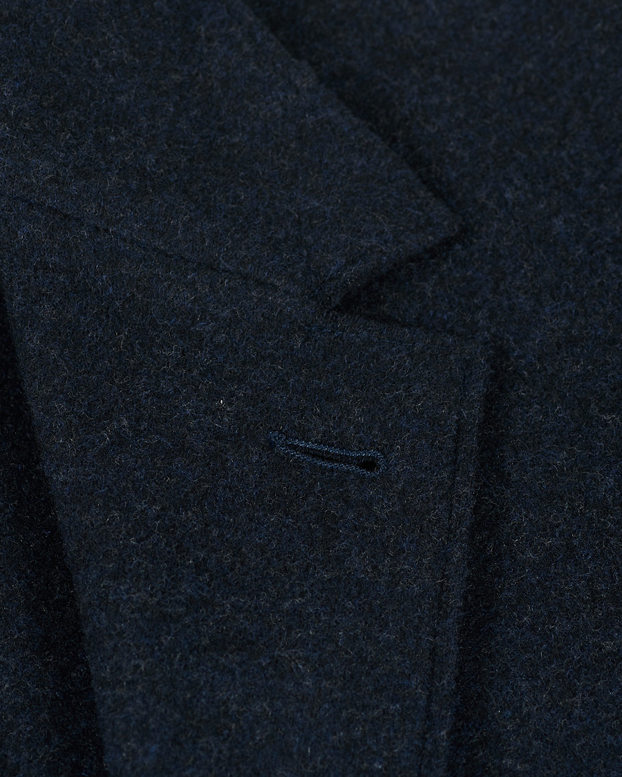 Herre | Blazere & jakker | Canali | Soft Wool Jersey Jacket Navy Melange
