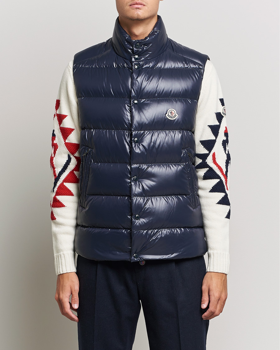 Herre | Veste | Moncler | Tibb Down Vest Navy