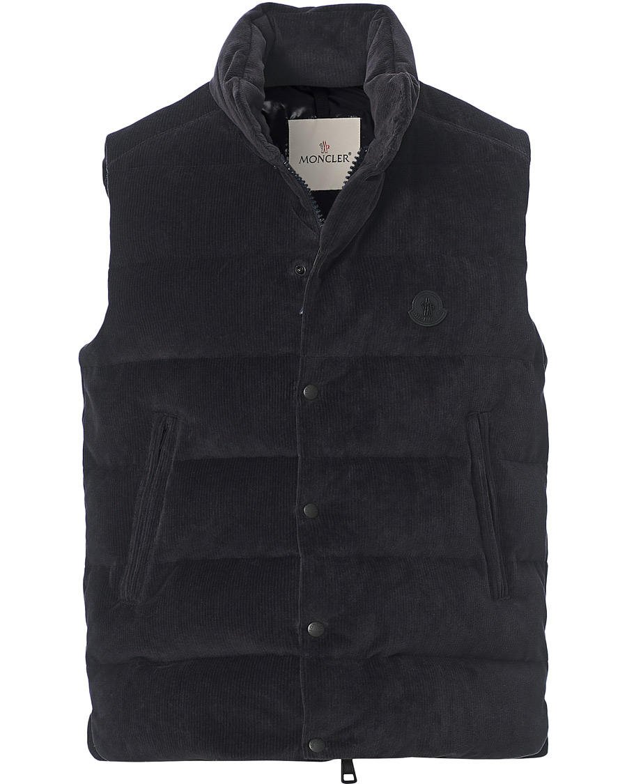 Herre | Jakker | Moncler | Tibb Corduroy Down Vest Navy