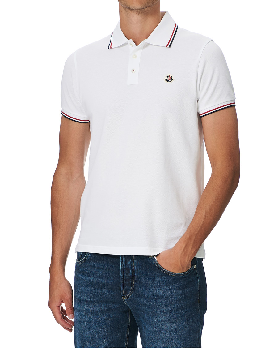 Herre | Polotrøjer | Moncler | Logo Tipped Polo White