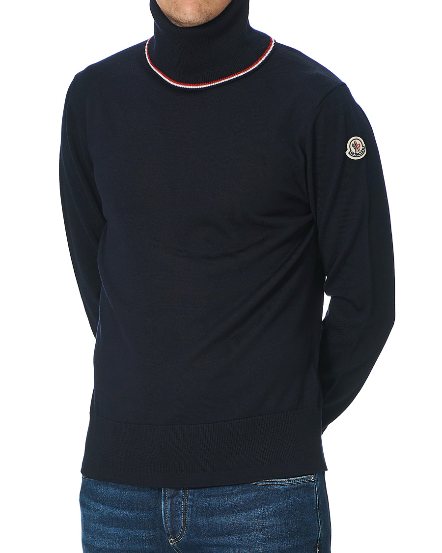Herre | Trøjer | Moncler | Wool Turtleneck Navy