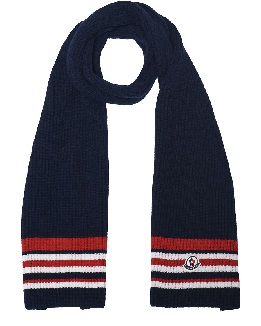 Herre | Moncler Archive Stripe Scarf Navy | Moncler | Archive Stripe Scarf Navy