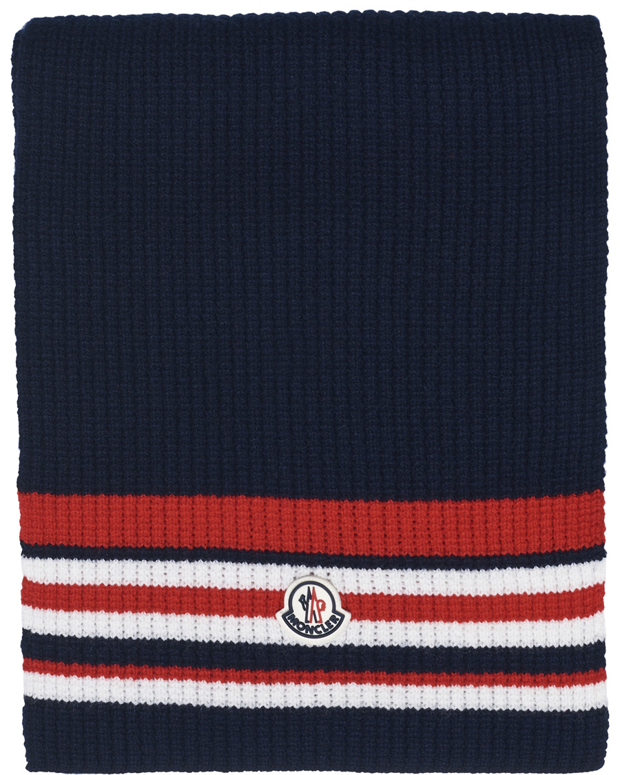 Herre | Moncler Archive Stripe Scarf Navy | Moncler | Archive Stripe Scarf Navy