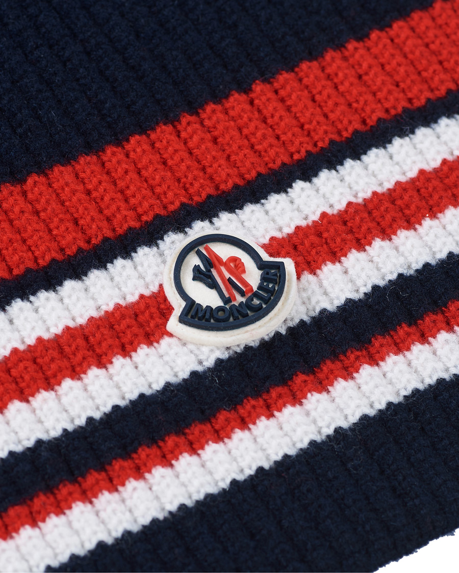 Herre | Moncler Archive Stripe Scarf Navy | Moncler | Archive Stripe Scarf Navy