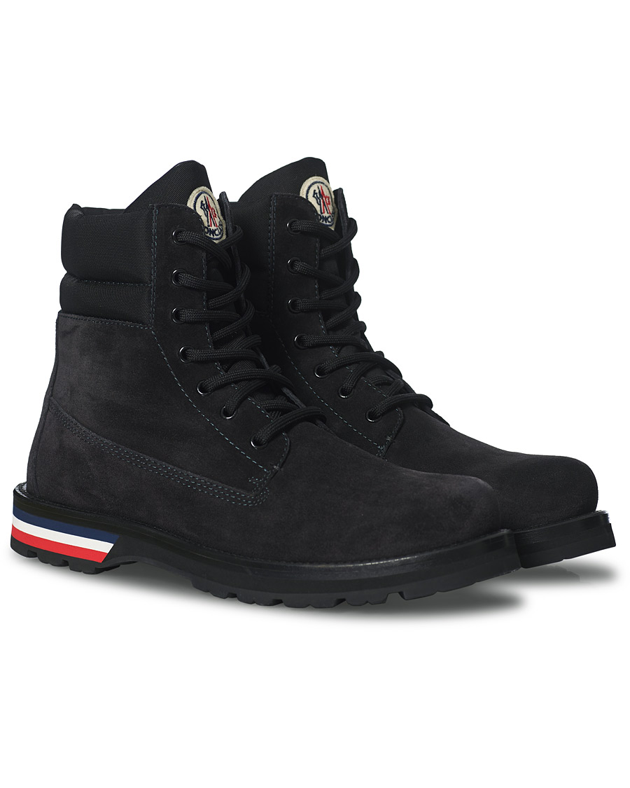 Herre | Moncler Vancouver Ankle Boots Black Suede | Moncler | Vancouver Ankle Boots Black Suede