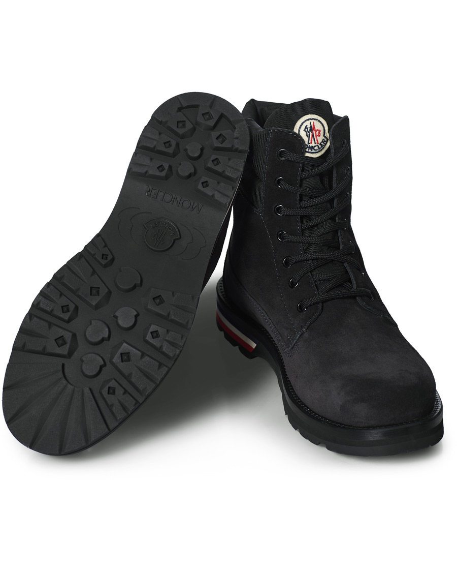 Herre | Moncler Vancouver Ankle Boots Black Suede | Moncler | Vancouver Ankle Boots Black Suede