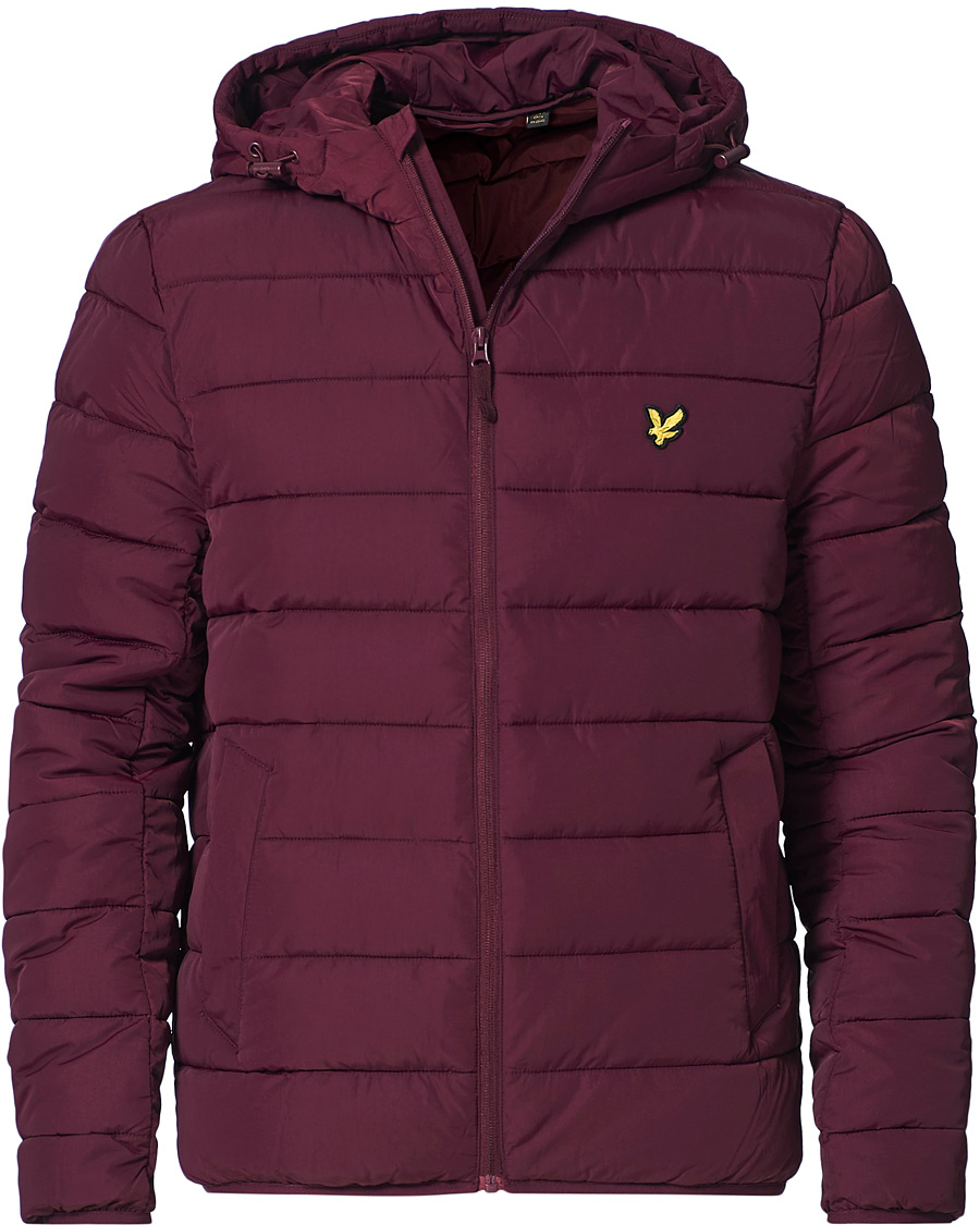 Herre | Jakker | Lyle & Scott | Lightweight Puffer Jacket Burgundy