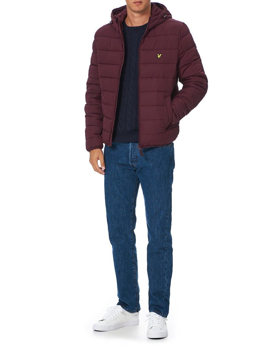 Herre | Jakker | Lyle & Scott | Lightweight Puffer Jacket Burgundy