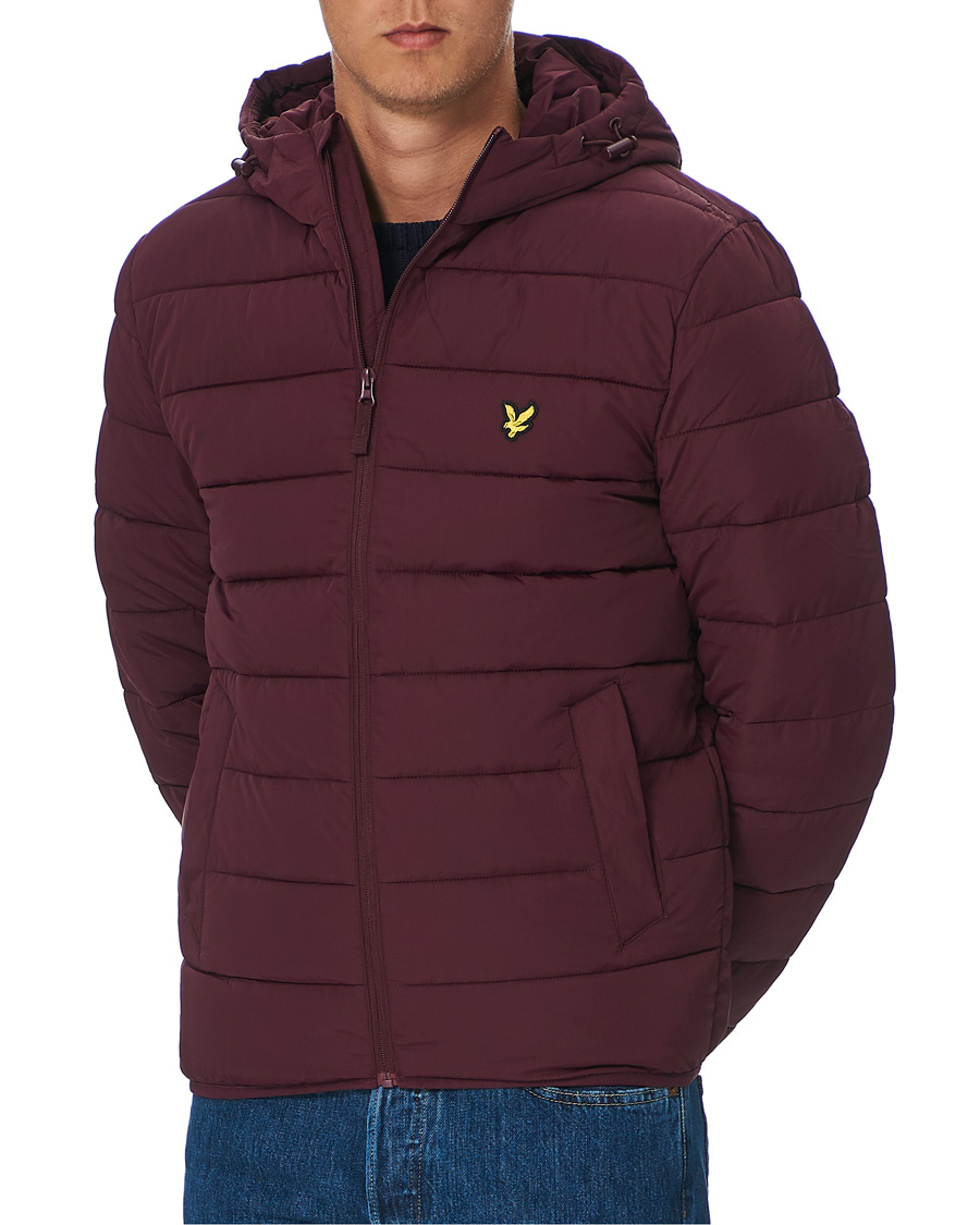 Herre | Jakker | Lyle & Scott | Lightweight Puffer Jacket Burgundy