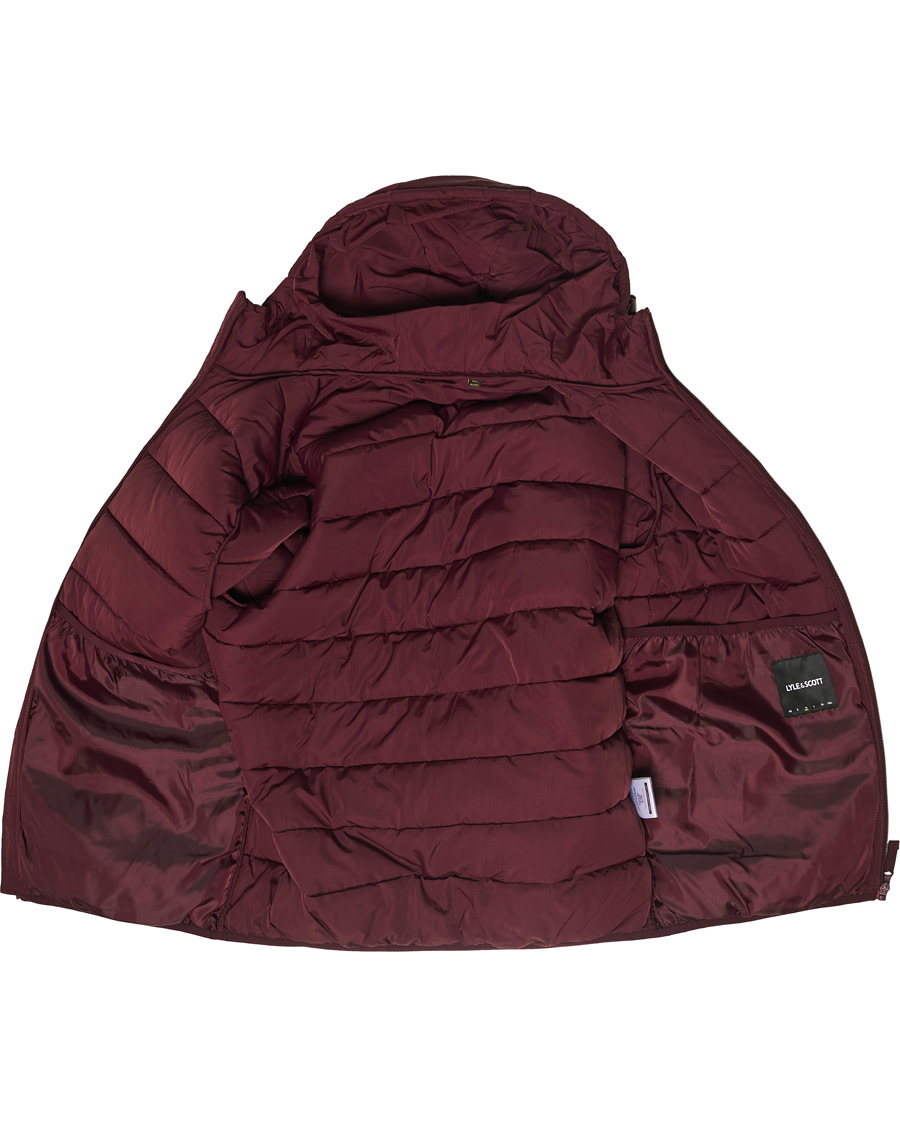 Herre | Jakker | Lyle & Scott | Lightweight Puffer Jacket Burgundy
