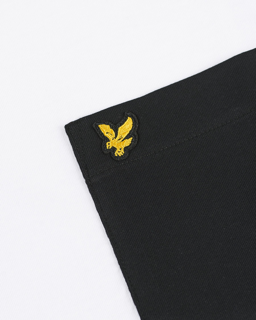 Herre | T-Shirts | Lyle & Scott | Organic Cotton Contrast Pocket Tee White/Jet Black