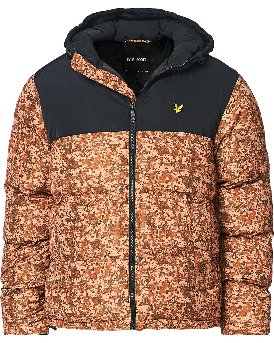 Herre | Jakker | Lyle & Scott | Earth Print Padded Jacket Jet Black