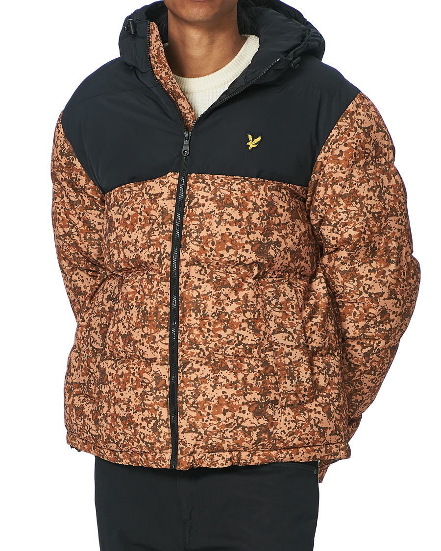 Herre | Jakker | Lyle & Scott | Earth Print Padded Jacket Jet Black