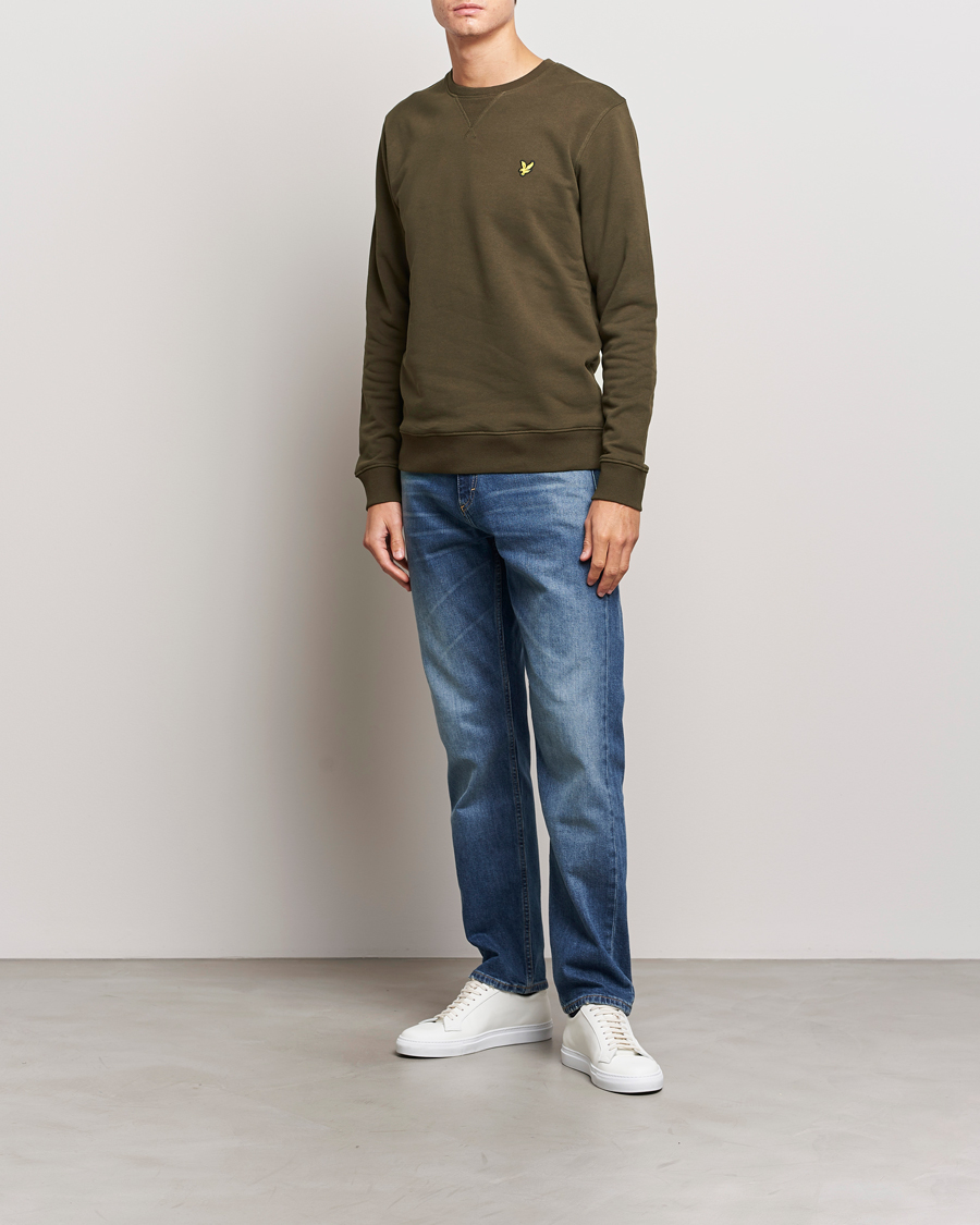 Herre | Trøjer | Lyle & Scott | Organic Cotton Crew Neck Olive