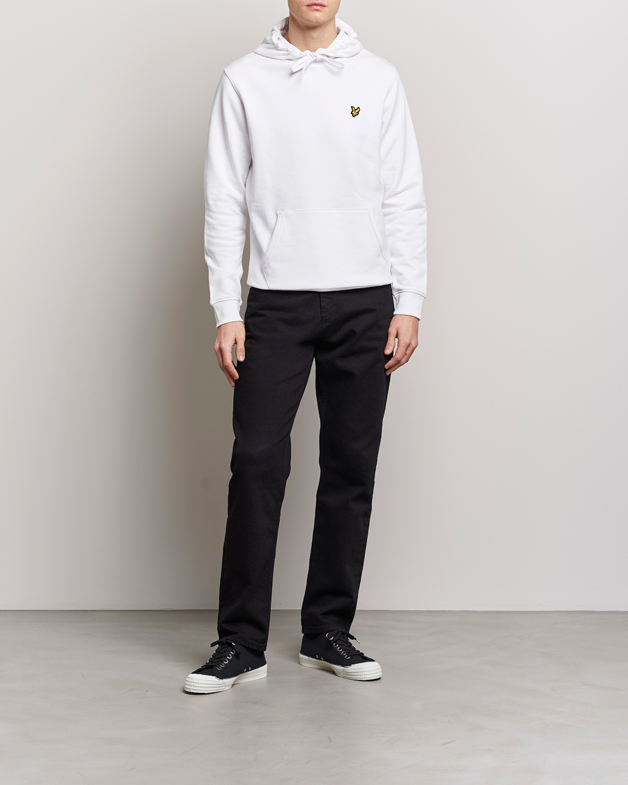 Herre | Trøjer | Lyle & Scott | Pullover Organic Cotton Pullover Hoodie White