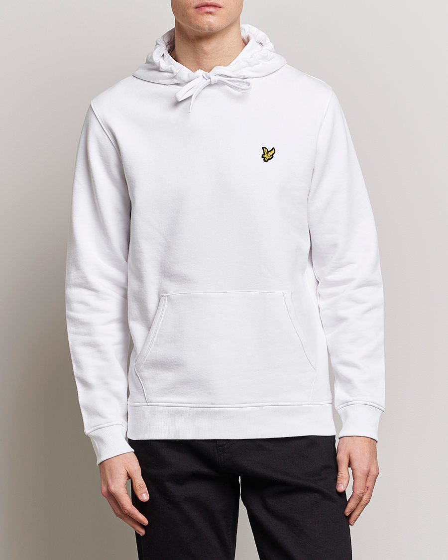 Herre | Tøj | Lyle & Scott | Pullover Organic Cotton Pullover Hoodie White